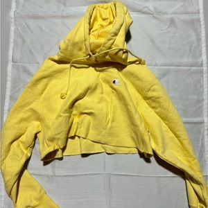 UNWORN !! Champion crop heavy weight hoodie